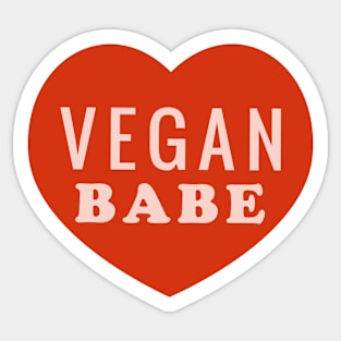 Vegan Babe Sticker